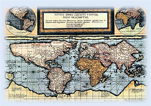 ancient map of the world 